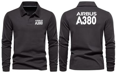 AIRBUS A380 LONG SLEEVE POLO